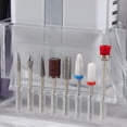 thumbnail image 4 of Soporte de Broca de Molienda de Clavos, Caja de PlásTico para Soporte de Umas Transparente para el Salón de Uños, 4 of 7