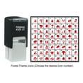thumbnail image 3 of Printtoo Personalized Forest Theme Icons Rubber Stamp Self Inking Stamper 24 mm-Violet, 3 of 7
