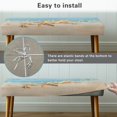 thumbnail image 6 of Chririnla Machine Washable Bench Covers, Beach Starfish Print Polyester Spandex Anti-Pet Hair Dining Bench Covers for Home Bedroom, 6 of 9