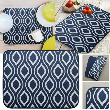 

Milexda Blue And White Large Meal Mat Dry Material Heat Insulation Aesthetic Kitchen Restaurant Glass Cloth Pineapple Grid Sponge Covering