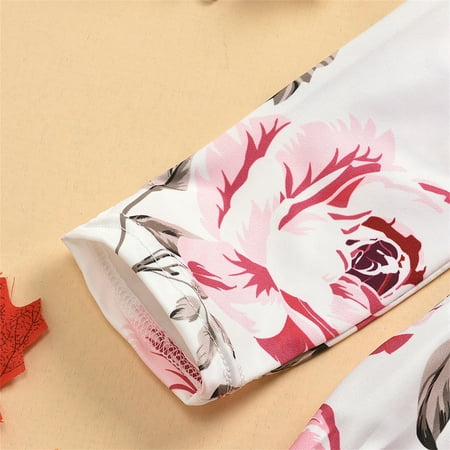 

Cathalem Cute Kids Clothes Toddler Kids Child Baby Girls Long Sleeve Floral Print Tops Blouse Ripped Baby Stretch Wrap Childrenscostume A 12-18 Months