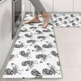 thumbnail image 2 of Kitchen Rugs Sets Of 2,White Chicken Sketch Pattern Anti Fatigue Kitchen Mat Rugs Non Slip Washable,Decorative Kitchen Floor Mats for Kitchen,Sink,Laundry,17"X47", 2 of 5