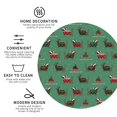 thumbnail image 4 of Pofeuu Christmas Dachshund Print Leather Coasters Set of 6, Round Cups Mugs Mat Pad for Home Kitchen Heat Resistant Drink Coasters,Round Shape, 4 of 7