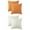 Orange/Beige, variant on Unique Bargains 4 Pcs Solid Linen Pillow Covers Set Soft Decorative Throw Pillow Cover Orange/Khaki 16" x 16"