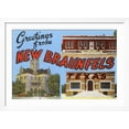 thumbnail image 2 of Art.com Greetings from New Braunfels, Texas Art Print, White Frame Wall Art, 44" x 32", 2 of 5