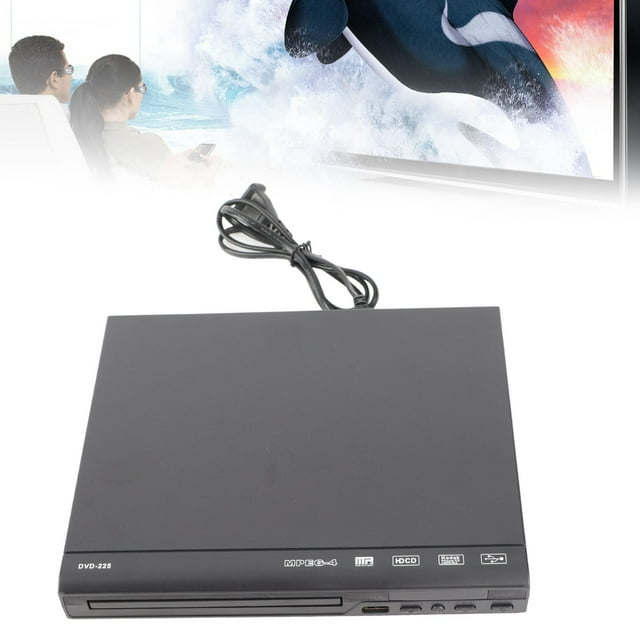 Reproductor De DVD Para El Hogar, Reproductor De DVD, Equipo De Audio Y Vídeo Para El Hogar, Para Oficina, Hogar, Fácil De Usar, Negro