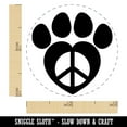 thumbnail image 2 of Paw Print Dog Cat Heart Peace Sign Self-Inking Rubber Stamp Ink Stamper - Fuchsia Ink - Mini 1/2 Inch, 2 of 7
