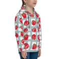 thumbnail image 3 of Kdxio Sweet Red Fruit Pattern Boys Athletic Unisex Boys Girls Hoodie with Pocket Sweatshirts-Small, 3 of 6