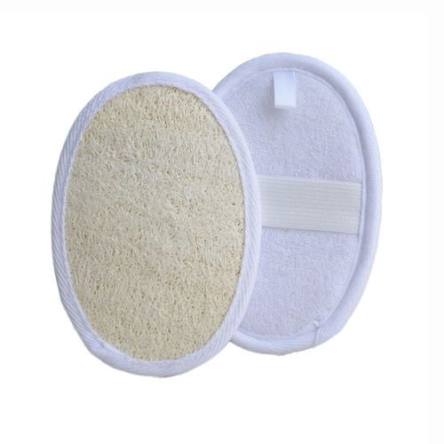 AkoaDa Natural Exfoliating Facial, Body, and Back Loofah Pad Scrubber