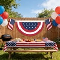 thumbnail image 4 of Nkmbld American Pleated Fan Flag, Patriotic Half Fan Bunting Flag Independence Day Flag Banner for 4th of July Memorial Day Indoor Outdoor Decoration, 4 of 8