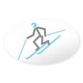 thumbnail image 1 of CafePress - Tele Stick Man - Sticker (Oval), 1 of 1