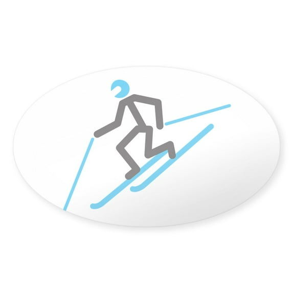 CafePress - Tele Stick Man - Sticker (Oval)