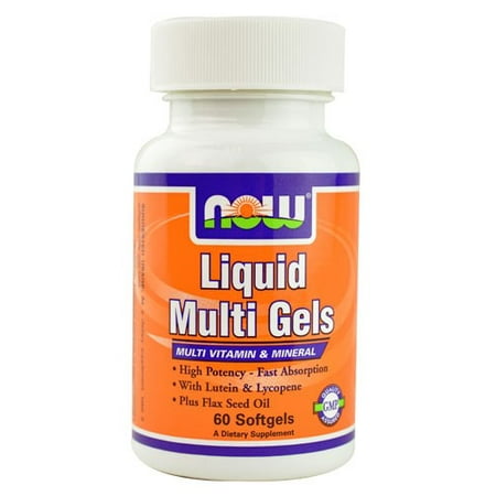 - NOW Foods Liquid Multi Gels Softgels, 60 Ct