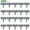 Grey, variant on 20pcs Interlocking Garden Landscape Border Fence with Stone Look Plastic Lawn Edging