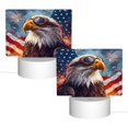 thumbnail image 2 of Vsdgher Bald Eagle Pilot Rectangular Acrylic Night Light Acrylic Sleep Night Light Friend Gifts for Birthday Gifts for Women Teens Boys Girls, 2 of 9