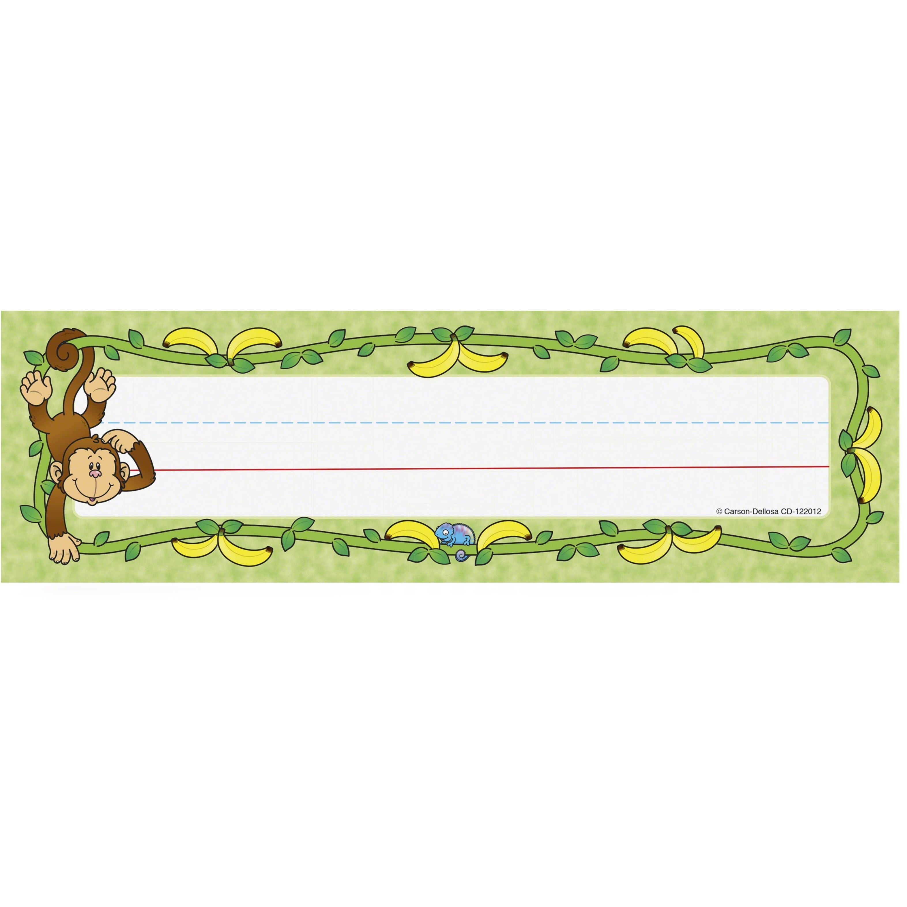 Carson Dellosa Publishing Monkeys Desk Nameplates Name Set Of 36 Walmart Com