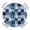 White Navy Blue, variant on Blue White Plaid Round Tablecloth for 45-54 Inch Tables,Fitted Table Cover with Elastic Edge,Modern Geometric Striped Checkered Waterproof Outdoor Table Cloth Protector for Patio Garden Dinner Picnic