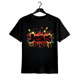 thumbnail image 1 of Womens Plus Size Short Sleeve Tshirt With Vibrant Faith inspired Splash Paint Design Colorful abstract art Geometric Pattern Round Neck Casual Comfort Fit Black, 1 of 6