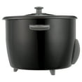 thumbnail image 3 of Hamilton Beach Rice Cooker and Food Steamer, 30 Cups Cooked (15 Uncooked), Steam Basket, Black, 37555, 3 of 9