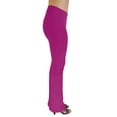 thumbnail image 2 of Vivian's Fashions Flare Bottom Pants, Junior Size (Fuchsia, Small), 2 of 3