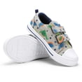 thumbnail image 3 of Kushyshoo Kids Canvas Shoes Toddler Boy Gray Dinosaurs Sneakers for School Days Size 7, 3 of 8