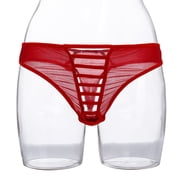 Mens Boxer Briefs Fashion Full lace Strap Underwear Underwear Lingerie