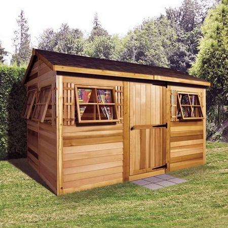 Cedar Shed 9 x 6 ft. Beach House Garden Shed - Walmart.com