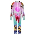 thumbnail image 4 of Kirby Men's Hooded Jumpsuit - Zip Up One Piece Pajamas Soft Cozy Winter Warm Plush Loungewear, 4 of 8