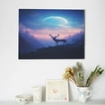 thumbnail image 6 of Naloa Night Sky Elk Print Canvas Picture,Wall Pictures, Modern Decorative Poster,Art Prints for Bedroom, Toilet, 40 x 30 cm, Built-in Wooden Frame, 6 of 6