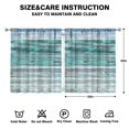 thumbnail image 2 of Vintage Teal Wood Grain Curtains-Blackout Curtains Bedroom Decor Living Room Darkening Grommet Window Drapes 2 Panels Set 53x63 inch, 2 of 2