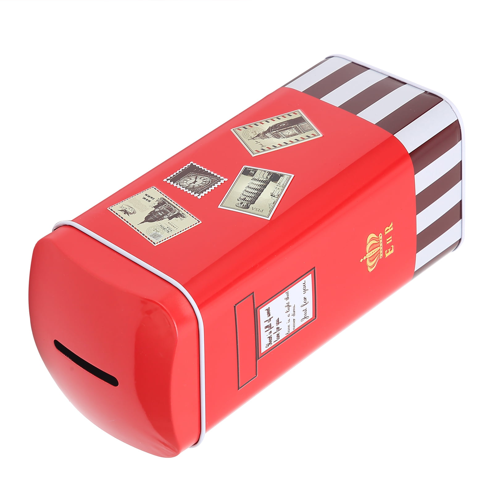 Mailbox Post Box Model Decor State Piggy Bank Money Saving Box Home Desk Decoration Metal Money Bank Alloy Saving Pot Piggy Bank 