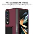 thumbnail image 3 of Mantto for Samsung Galaxy Z Fold 4 5G, Folding Bracket Kickstand Military Grade Drop Protection,Skin-Friendly PC Back, Anti-Scratch Anti-Fingerprint case For Samsung Galaxy Z Fold 4 5G, Winered, 3 of 14