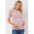 thumbnail image 2 of LA CLEF SOLID BUBBLE SLEEVE TOP, 2 of 5