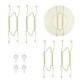 thumbnail image 1 of 4pcs Colgador de Platos, Soporte Universal de Acero Inoxidable Invisible de 7 Pulgadas para la Pared con Clavo Sin Rastro para Decoraciones, Dorado, 1 of 7