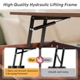 thumbnail image 5 of GALAXHERO 39" Lift Top Coffee Table with Storage Shelf & Hidden Compartment and Lifting Top for Home Living Room Office and Reception Room Espresso, 5 of 7