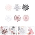 thumbnail image 2 of 6 manteles individuales con forma de flor, resistentes al calor, para cocina, 2 of 7
