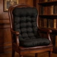 thumbnail image 5 of Hvmvliv Integrated Rocking Chair Cushion with Seat and Backrest,17.7X33.5in Seating Cushions with Ergonomic Support,Comfortable for Long Sitting for Garden,Home,Office and Gaming Black-M, 5 of 9
