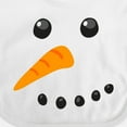 thumbnail image 4 of Inktastic Snowman Face Boys or Girls Baby Bib, 4 of 4