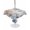 Mist Blue3, variant on Outdoor Tablecloth with Umbrella Hole for Patio/Picnic/Party/Camping, Jellyfish Coastal Waterproof Table Cloth Square Cover Washable, Summer Beach Coral Starfish Blue Grey (54"x 54")