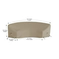 thumbnail image 2 of Covers & all Curved Outdoor Couch Cover, 1000D Waterproof, UV-Resistant Patio Furniture Cover, 2 of 7