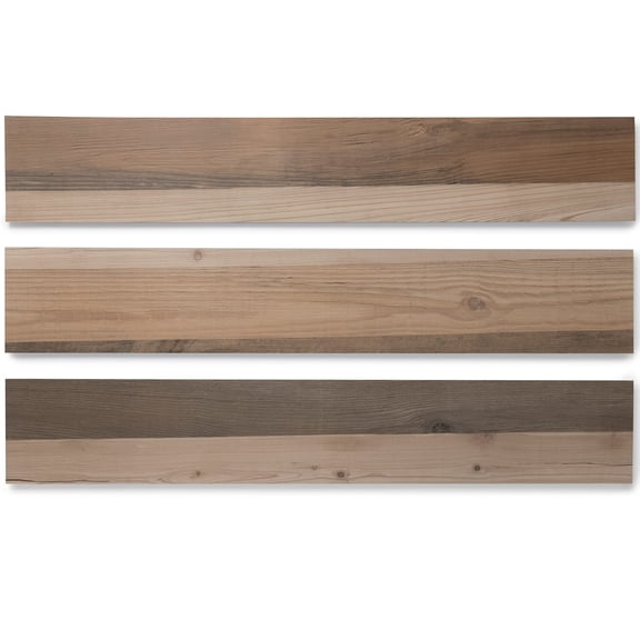 Luxury Vinyl Flooring Tiles | Peel and Stick Floor Tile for DIY Installation | 12 Wood Look Planks | Barn | BaseCore | 18 Sq. Feet