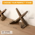 thumbnail image 4 of Bowl Stands for Display, 6.5 Inch Plate Holder, Wooden Easel Frame Holder, Display Stand for Large Deep Platters and Dishes, 4 of 6