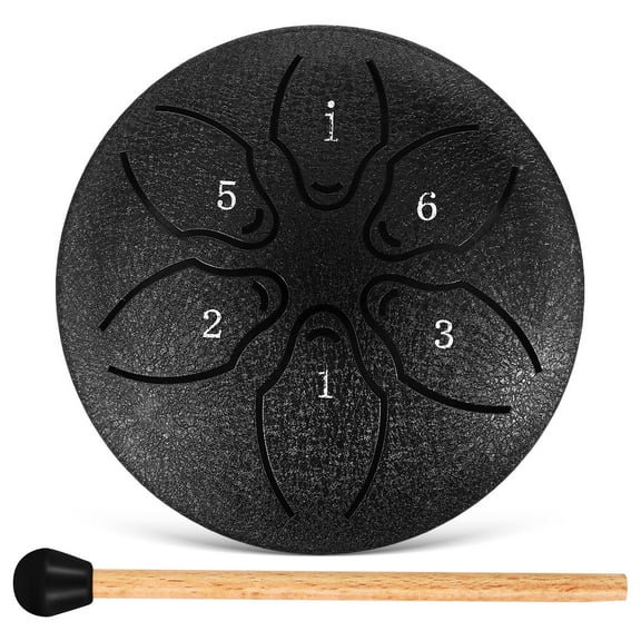 Worgeous Outdoor Rain Drum for Garden Hand Percussion Instruments Black