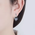 thumbnail image 4 of Para las mujeres Pendientes Zircon Aros Pendientes Teen Heart Clip Huggie Girls Earrings, 4 of 4