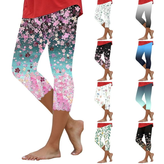 GEWSEY High Waisted Ultra Soft Leggings for Women - Capri Length and Biker Shorts - Available in Plus Size (Light Pink, 5XL)