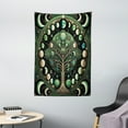 thumbnail image 3 of Ambesonne Green Tapestry Wall Hanging, Tree of Life Enhance Night, 40"x60", Black Ecru Fern Green, 3 of 3