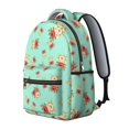 thumbnail image 2 of Pioneer Flower Floral Print Pattern Backpack for School, Cute School Bag with Adjustable Shoulder Straps and Padded Back, 15.3"x11"x7.1", 2 of 5