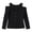 1-Black, variant on Women's Cold Shoulder Ribbed Knit Top Long Sleeve Button Front Solid Color Going out Tops Elegant Foldover Soft Cozy Ribbing Texture Stretchy Slim Casual Fall Shirts 1-Red S