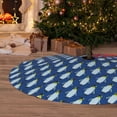 thumbnail image 6 of Lsque Beautiful King Penguin Pattern Print Christmas Tree Skirt, Tree Skirt with Ties or Velcro, Perfect for Holiday Decorations, Halloween, and New Year-30", 6 of 7