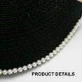 thumbnail image 3 of 55-58cm hat circumference hat female summer pearl empty top sun hat anti-ultraviolet sun hat big brimmed sun hatblack, 3 of 5